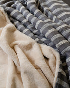 Cozy Texture Plush Blanket – Steel Grey