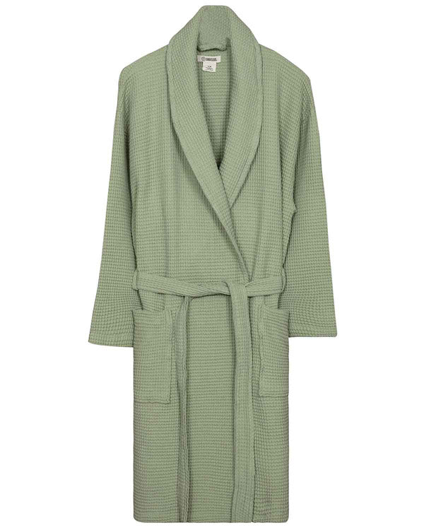 Micro Waffle Robe – Frost White