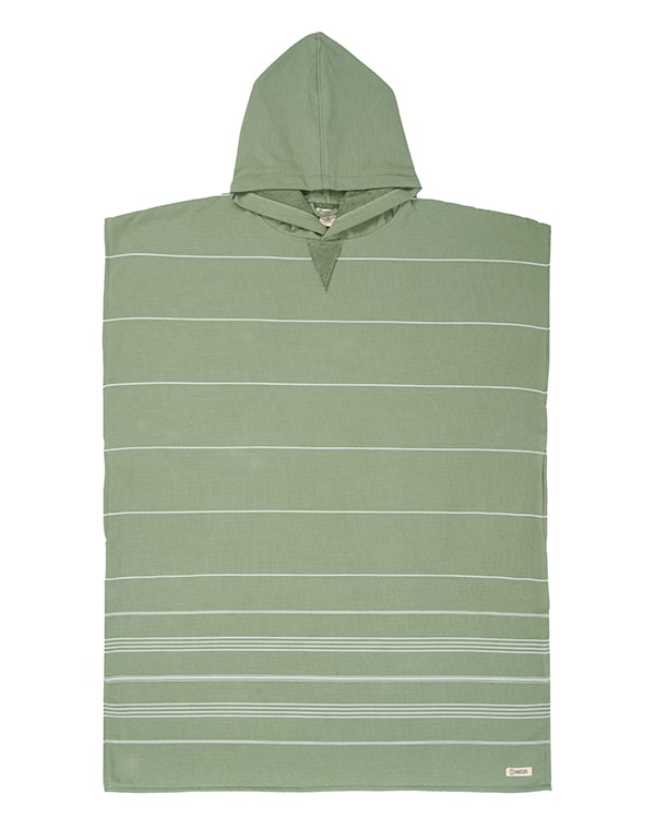 Border Classic Stripe Poncho Natural