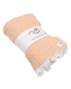 Little Fishies Gauze Receiving Blanket – Peach Fuzz