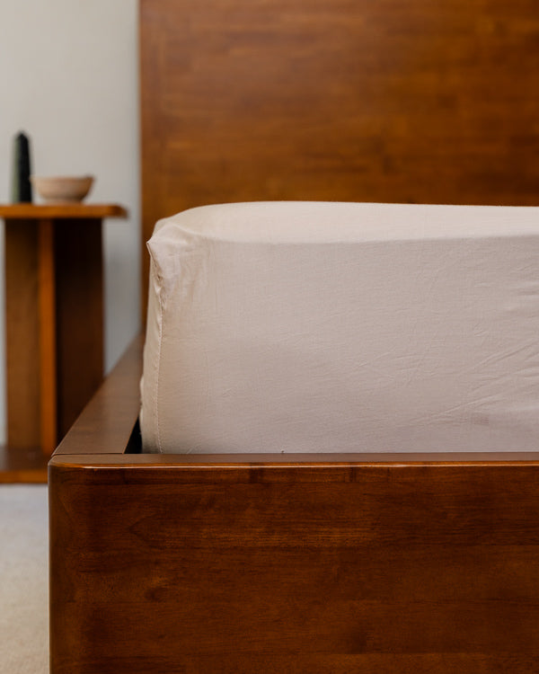 Luxe Sateen Sheet Set Beige