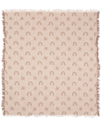 Choo-Choo Train Gauze Receiving Blanket Single with Pouch