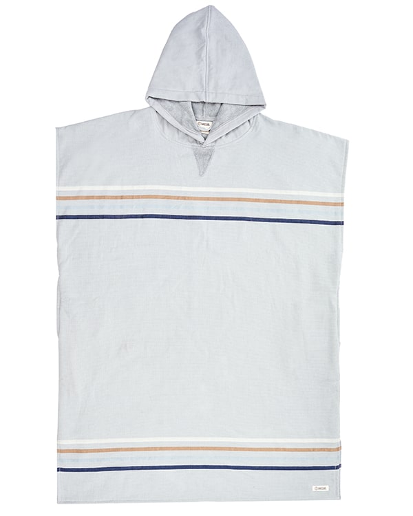 Border Classic Stripe Poncho – Red / Navy