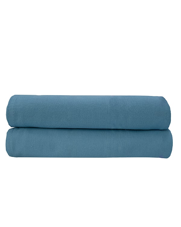 Terra Fringeless XL Bath Bundle – Slate Blue – 2 Pack