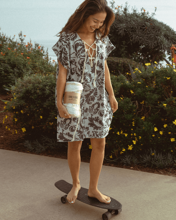 Daisy Stripe Cover Up
