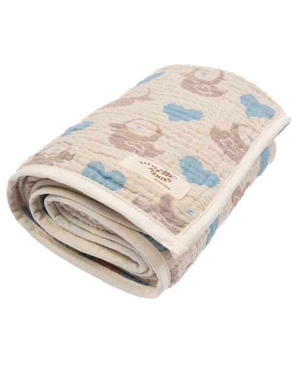 Ducky Gauze Hooded Blanket Single