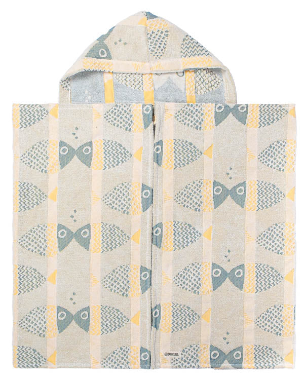 Swirl Turtle Hooded Kids Bath Towel