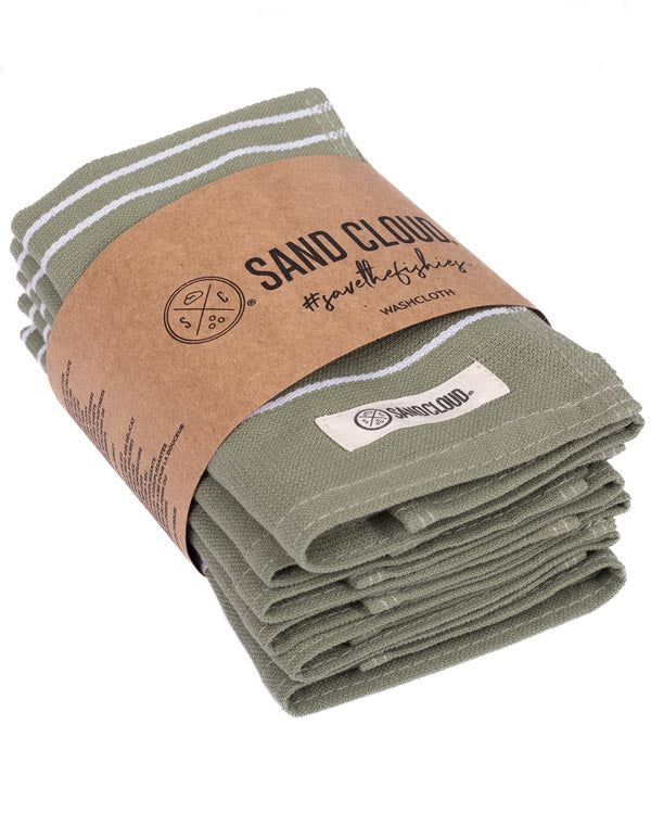 Classic Bath Washcloth Bundle- 6 Pack – Slate Blue