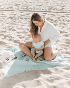 Little Fishies Gauze Receiving Blanket Set – 3 Pack – Natural / Beige / Warm Taupe