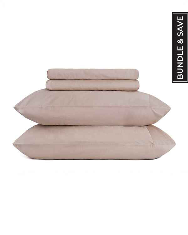 Luxe Sateen Sheet Set Beige