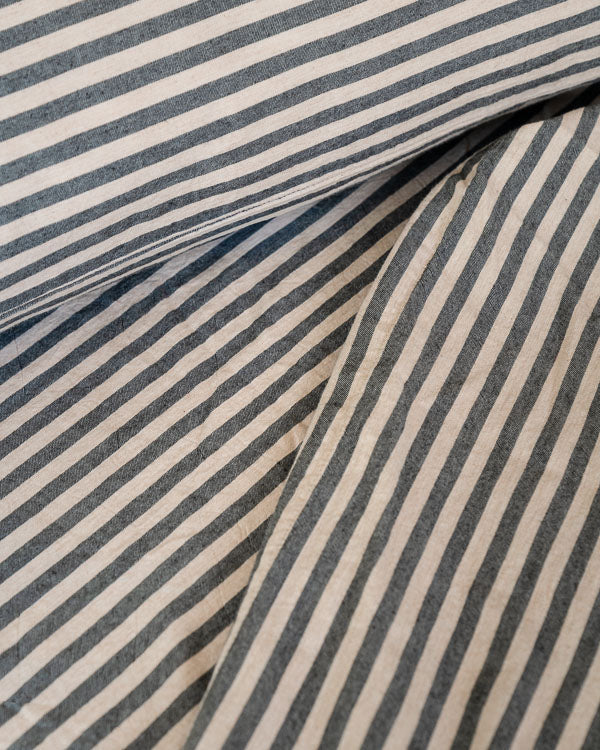 Classic Micro Twill Stripe Melange Pillowcase Set Steel Grey