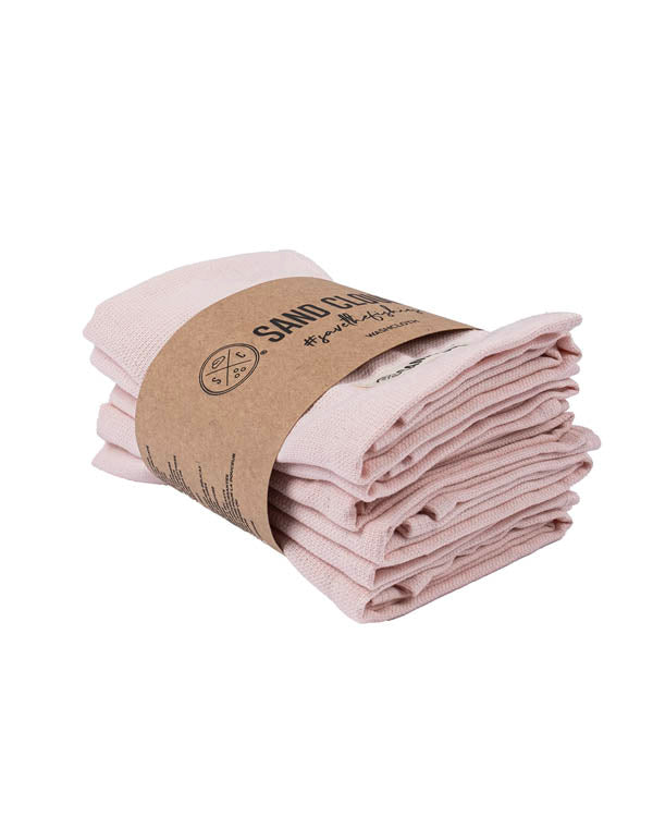 Classic Bath Washcloth Bundle- 6 Pack – Slate Blue
