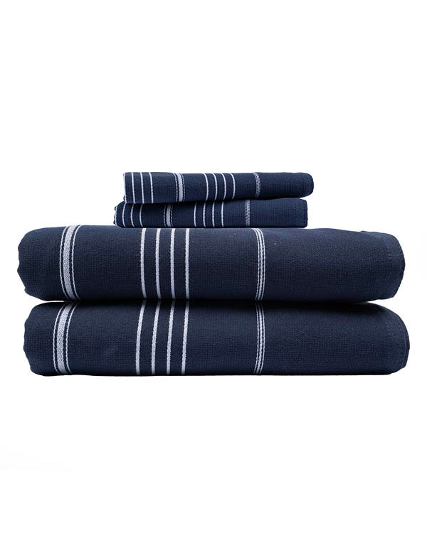 Classic Fringeless XL Bath Bundle – Navy