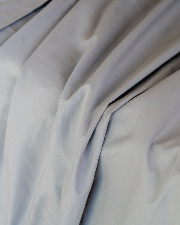 Signature Percale Solid Fitted Sheet Grey