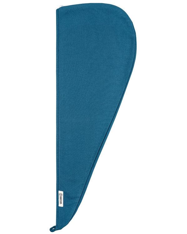 Terra Hair Towel – Teal Blue