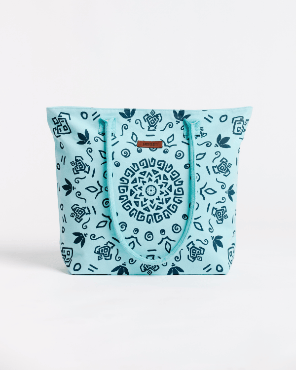 Shark Ripples Beach Tote