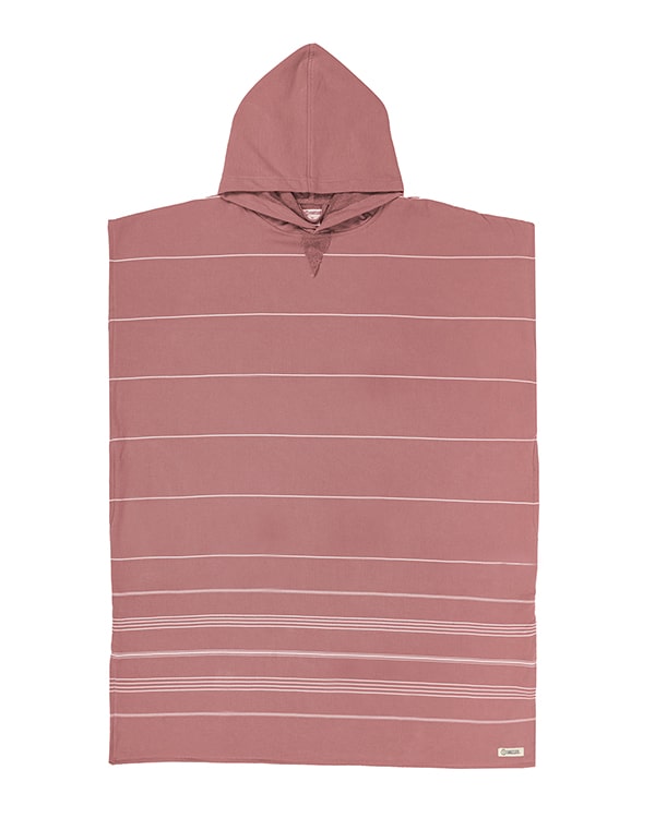 Border Classic Stripe Poncho – Grey