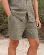 Orb Waffle Short – Sand – Mens