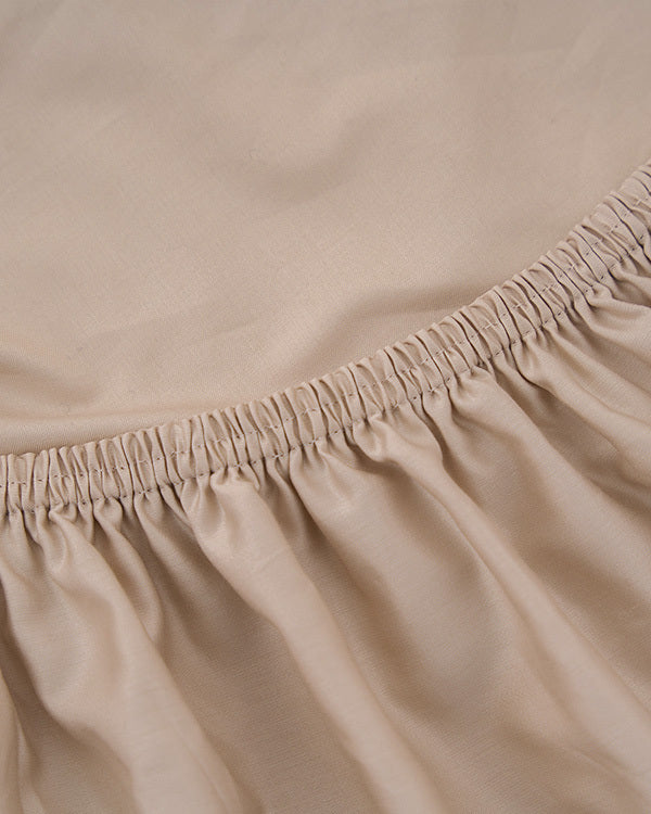 Signature Percale Solid Sheet Set Beige