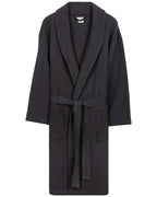 Micro Waffle Robe – Black
