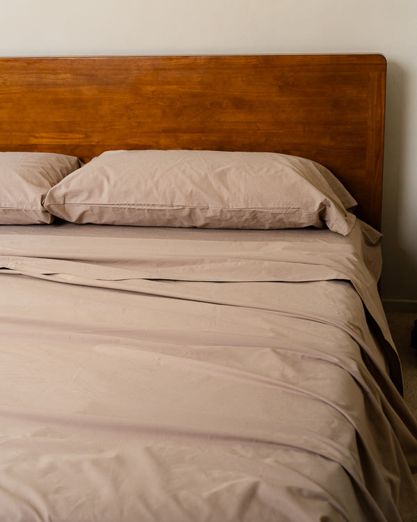 Signature Percale Solid Flat Top Sheet Grey