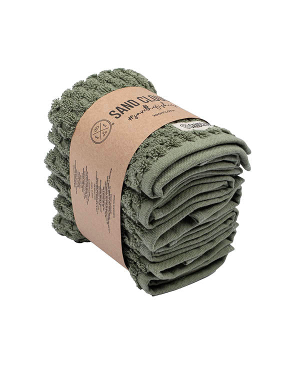 Atom Washcloth Bath Bundle – Black – 6 Pack