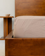 Signature Percale Solid Fitted Sheet Beige