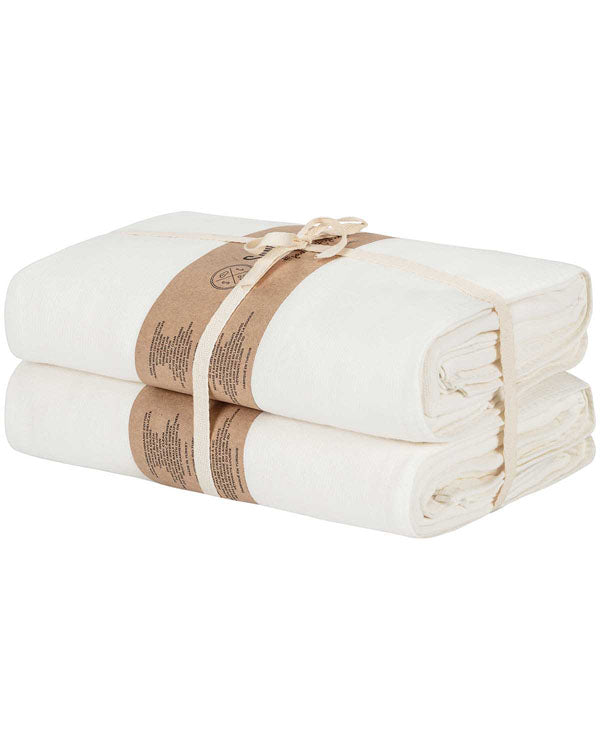 Terra Fringeless XL Bath Bundle – Ivory – 2 Pack