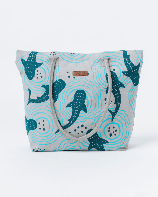 Checker Beach Tote