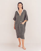 Falta Gauze Hooded Poncho – Sage