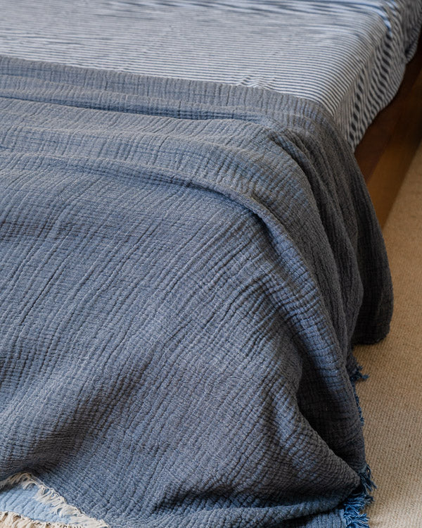 Senna Melange PARTY BLANKET™ Indigo – Queen