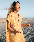 Daisy Stripe Cover Up