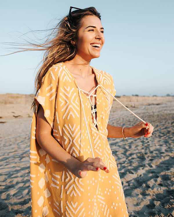 Daisy Stripe Cover Up