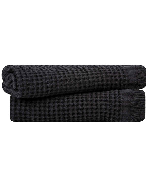 Micro Waffle Hand Bath Bundle – 2 Pack – Slate Blue
