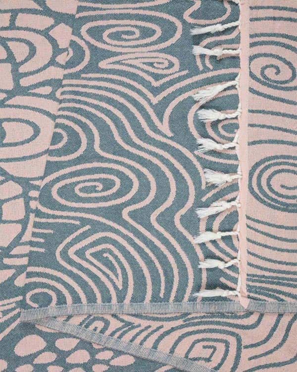 Swirl Turtle Dusty Pink
