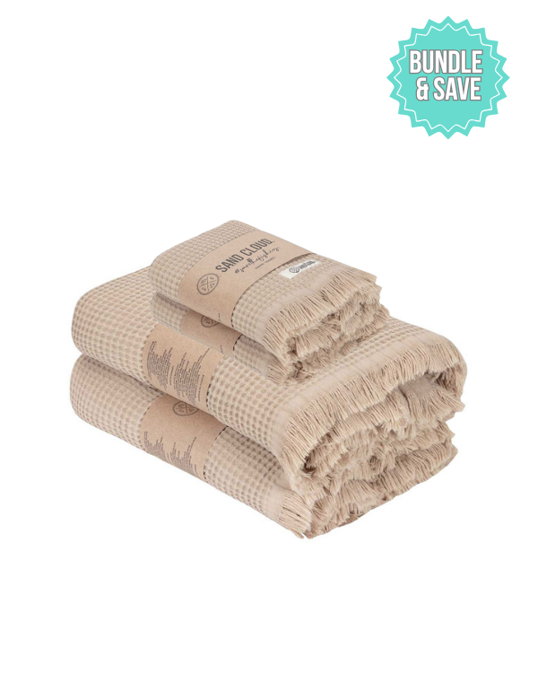 Micro Waffle XL Bath Bundle – Sage
