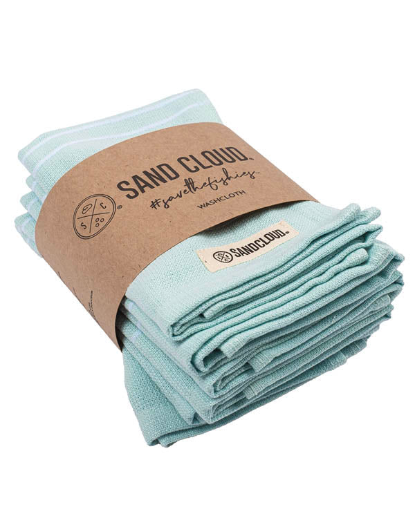 Classic Bath Washcloth Bundle- 6 Pack – Black