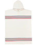 Classic Stripe Hooded Poncho – Hedge Green