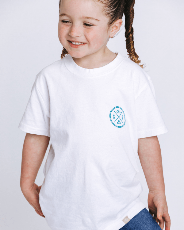 SC Whale Tail Kids Tee – White
